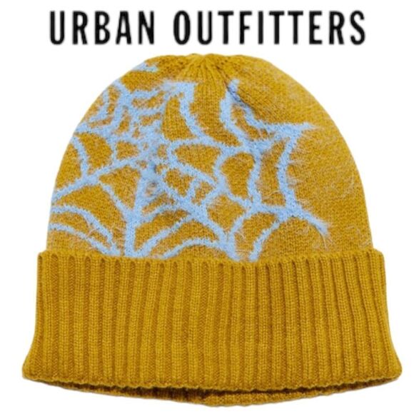 NEW UO Urban Outfitters Ellie Web Knit Hat Beanie - Picture 1 of 2